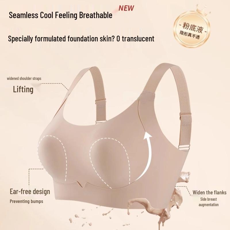 Ultra-Thin Seamless Lift Bra: Invisible Rabbit Ear Cup for Women