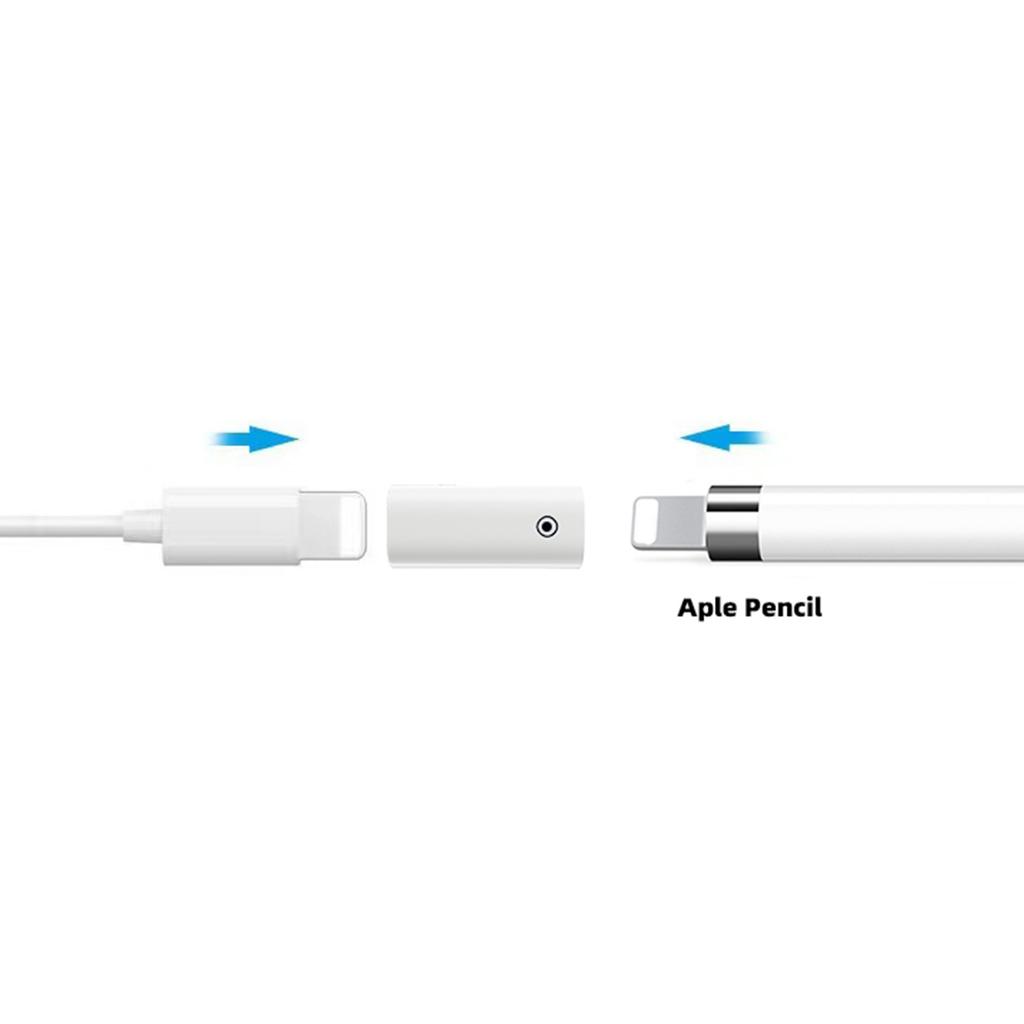 Адаптер-зарядное устройство для Apple Pencil 1-го поколения, Зарядный коннектор «мама-мама» для стилуса Apple Pencil 1-го поколения