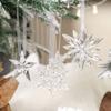 3 шт./набор Прозрачные Подвески-Снежинки из Акрила для Украшения Новогодней Елки Новый Год
