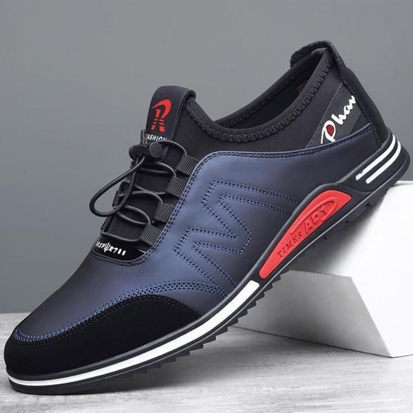 Новые мужские кожаные туфли, повседневные туфли для гольфа, мужская спортивная обувь, дышащая противоскользящая обувь, легкая спортивная обувь