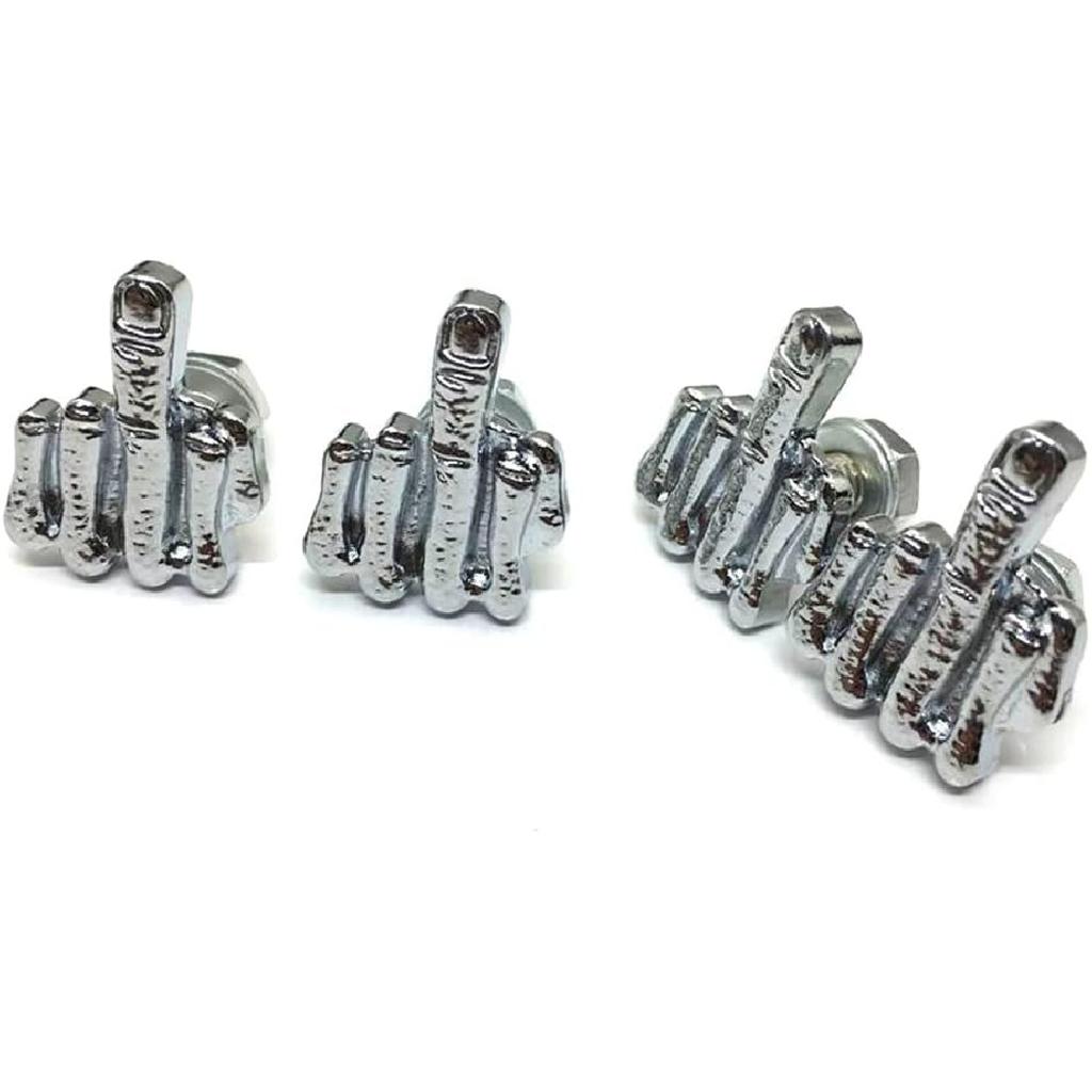 License Plate Bolts, 4 Pcs Stainless Steel License Plate Screw For Motorcycle Chopper Car Tag Frame Windshield Trim (Silver)