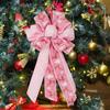 Large Size Christmas Wreath Bow Multiple Styles Present Ribbon Knot  New Year