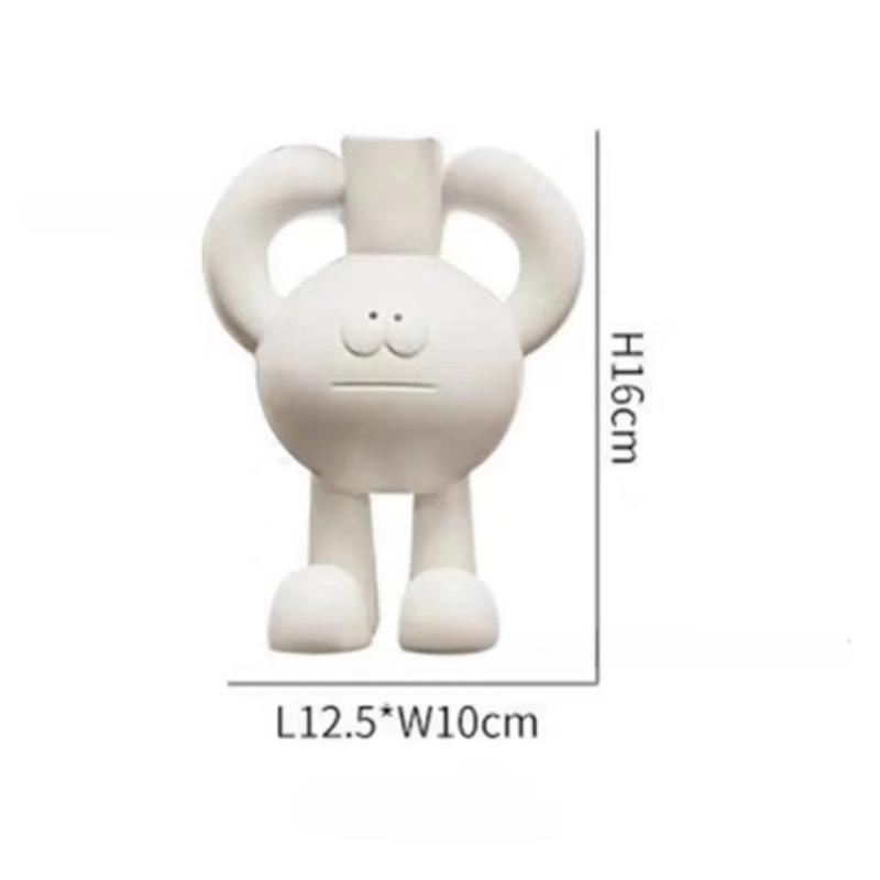 Фигурная ваза для рабочего стола, гостиной, столовой, украшения, ваза из смолы для детских подарков, ваза из смолы для украшения интерьера.