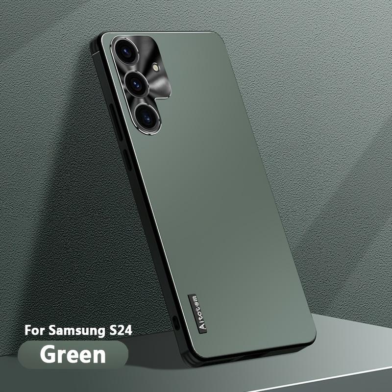 Frosted Metal Lens Soft Silicone Frame For Samsung Galaxy S24 Ultra S24 Plus Samsung Galaxy S23 Ultra Mobile Phone Protective Cover