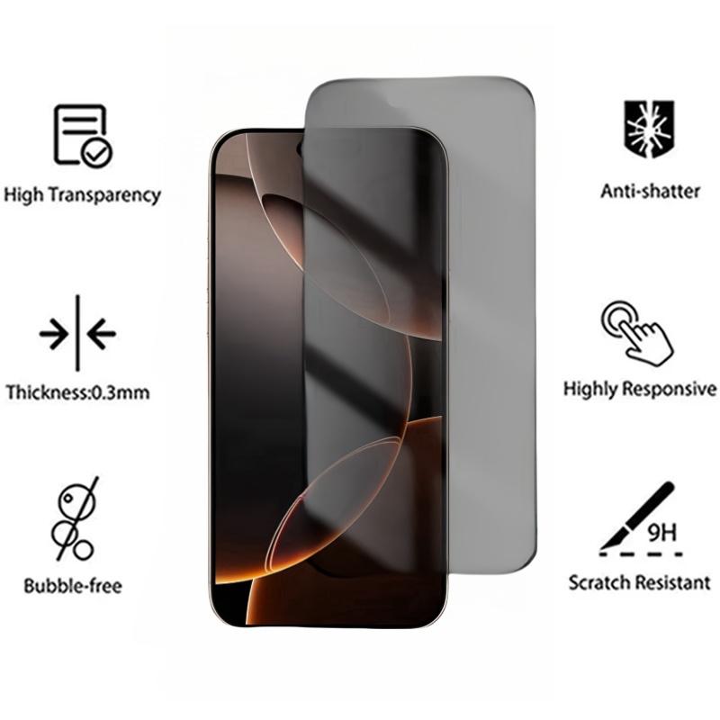 4 шт. защитное закаленное стекло для iPhone 16 Pro Max 16Pro 16Plus, предотвращающее поломку защитное стекло для iPhone 15ProMax 16ProMax