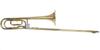 PLAYTECH Tenor Bass Trombone, Thin Bore, Rotary Tuning, Yellow Brass Body, Reverse Tuning Slide, Semi-Hard Case Included
