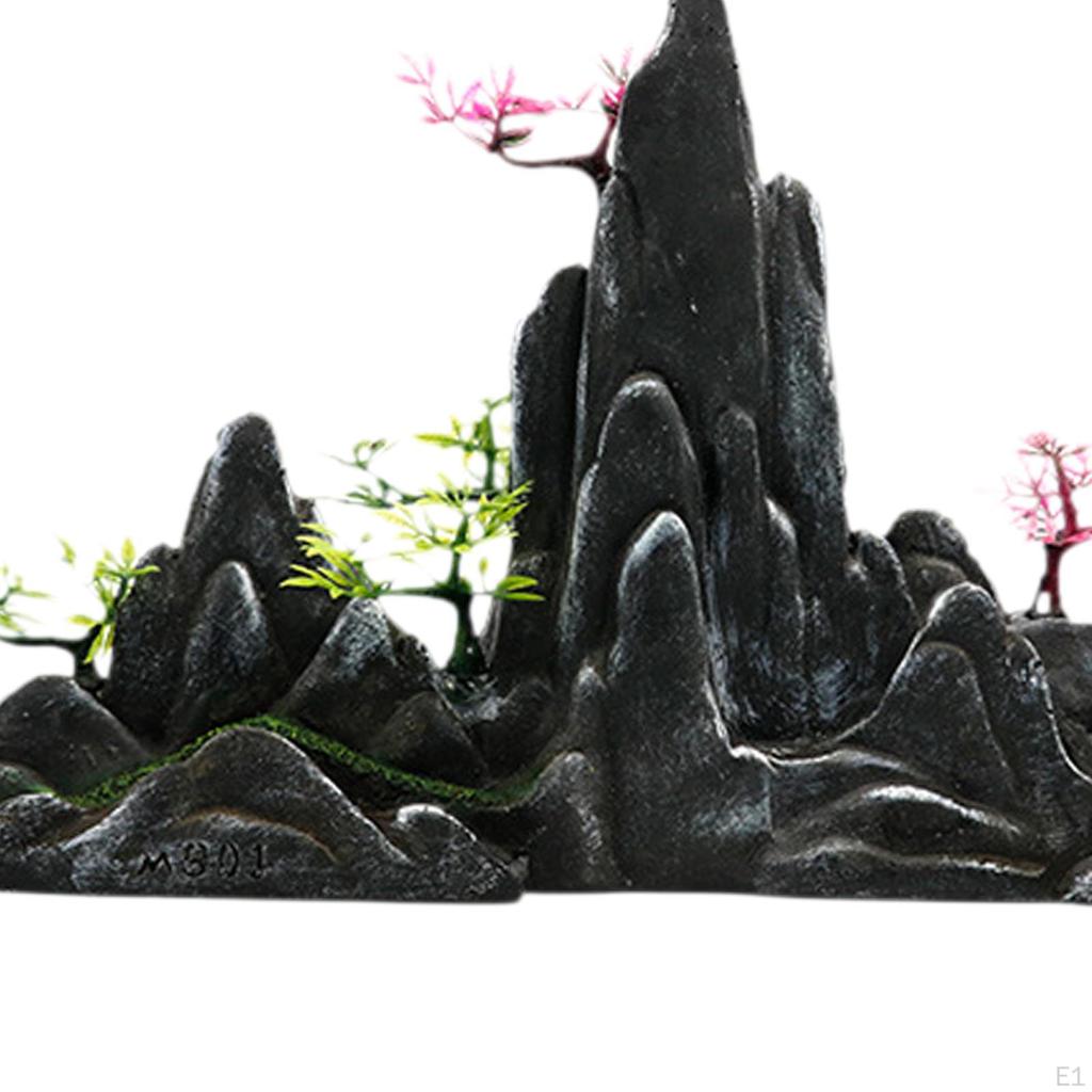 Аквариум Декорация Скалы Рыбы Аквариум Орнамент Ландшафтный Дизайн Декоративный Многоцелевой Гора