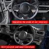 3PCS Car Steering Wheel Button Frame Sticker Cover Trim For Suzuki Swift ZC / ZD 2024 2025 ABS Carbon Fiber Interior Accessories