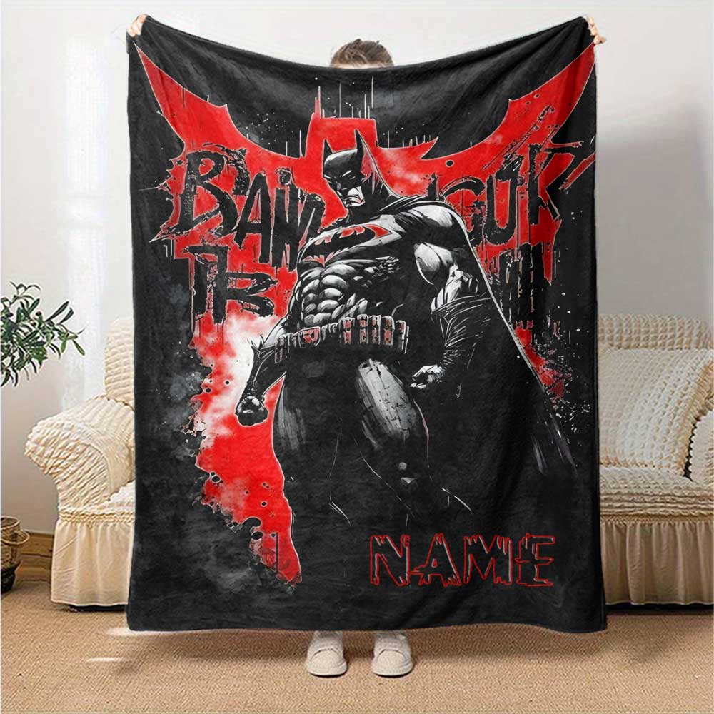 Warner Bros. Films (22) Personalized Text Blanket Cozy Personalized Blanket Comfortable Versatile for Couch Office Chair Seaside Nap for All Occasions
