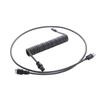 CableMod Pro Coiled Keyboard Cable USB A To USB Type (Carbon Grey, C, 150cm)