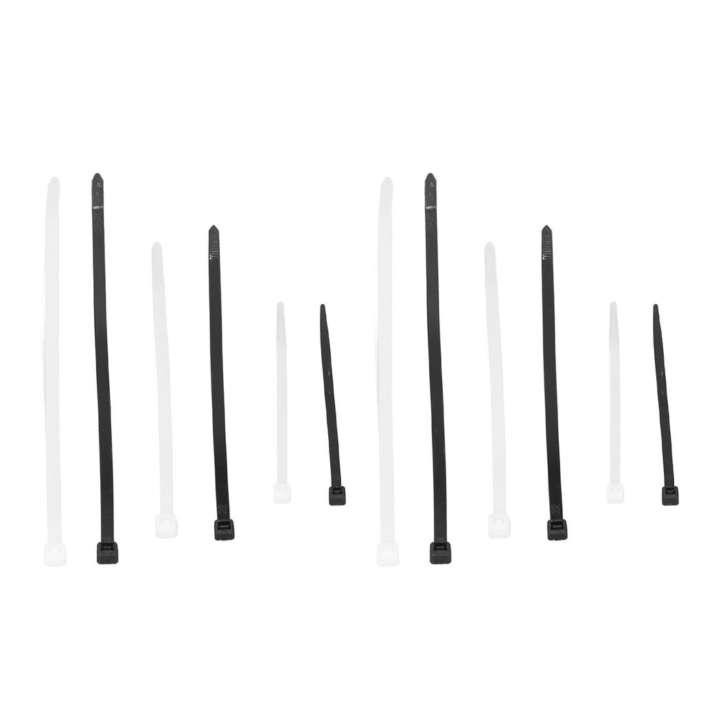 400Pcs Cable Zip Ties Nylon Self Locking Assorted Sizes Wire Cord Management Tool 4 6 8in