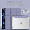 Защитный чехол для iPad 11 с держателем для стилуса - Подходит для моделей 6-го поколения, 7-го поколения, 10.2" Airbag, Pro 12.9", Прозрачная крышка