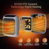 2025 Newest 800W PTC Ceramic Fan Heater with 2 Modes, Household Plug-in Space Heater
