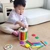 Montessori Color Sorting Matching Toy Wooden Shape Sorting Toy Educational Math Learning Toys for Kids Birthday Gifts