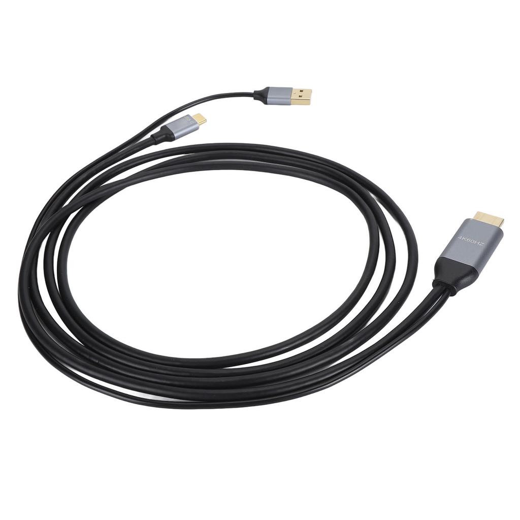6.6ft HD Multimedia Interface To Type C Adapter Cable 4K At 60Hz 2K At 144Hz 1080P At 60Hz
