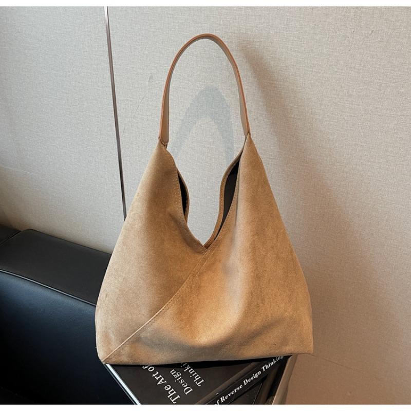 Suede Bag Women's Large-capacity New Autumn and Winter Casual Retro Shoulder Mother and Child Bag Tote Bag