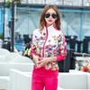 Women's Spring and Fall Casual Sports Suit Jacket + Pants Two-piece Set