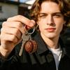 Брелок-подвеска в форме шоколадки, игрушка-антистресс, нажимается с щелчком, портативный брелок для снятия стресса для сумки