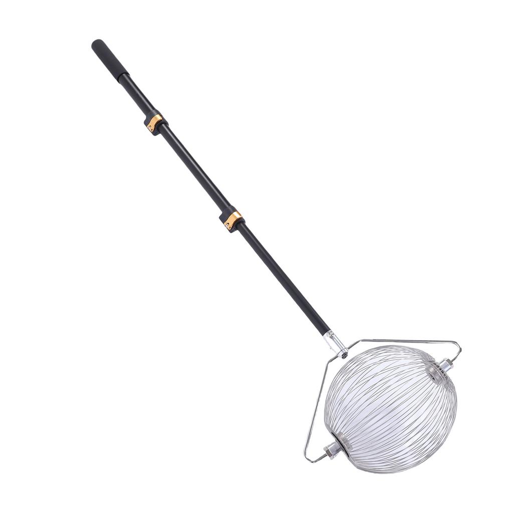 Nut Collector S Size Multi Purpose Rolling Picker with Telescopic Aluminium Alloy Pole for Tennis S Chestnuts