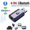 Bluetooth-адаптер 5.0 USB Беспроводной Bluetooth-передатчик Приемник Музыка Аудио для ПК ТВ Автомобиля Громкая связь 3,5 мм AUX-адаптер