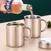 Stainless Steel Drinking Water Cup Shatterproof Travel Tumbler Jug Lightweight Coffee Mug  Milk