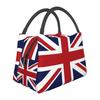 Изолированная сумка-ланчбокс Union Jack Флаг Великобритании для работы, школы, пикника, пляжа, многоразовый, термосумка, портативная сумка-тоут Бенто