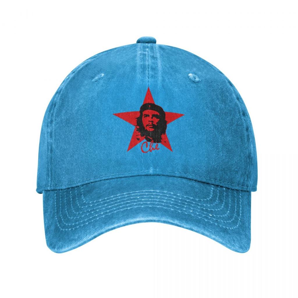Retro Che Guevara Baseball Cap for Unisex Women Distressed Washed Snapback Hat Outdoor Workouts Adjustable Caps Hat