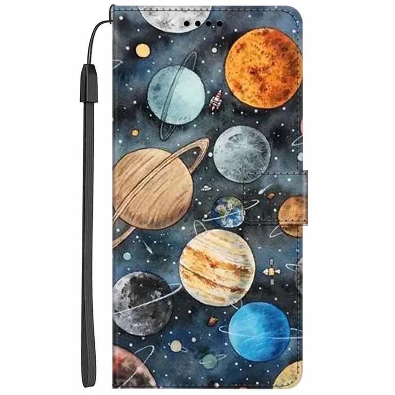 Кожаный чехол-книжка с подставкой для Oppo Reno13 F, кошелек с рисунком Льва и Кошки, Funda для Reno13 F 4G 5G, мультяшный кошелек, чехол-подставка для телефона Reno13 F
