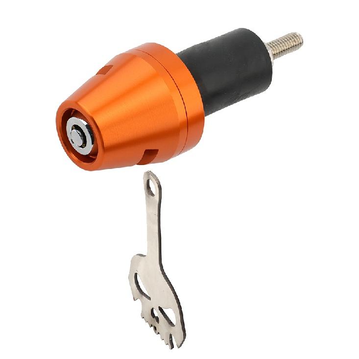 Ручка мотоцикла, концевые заглушки, ручки с замком для шлема, навесные замки для Yamaha Honda KTM Ducati Vespa, велосипед для бездорожья, мотокросс