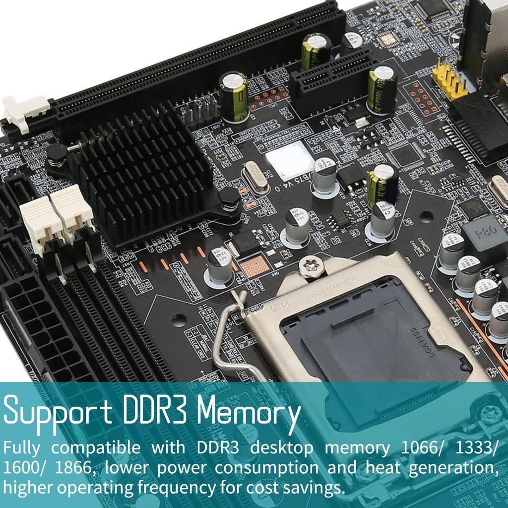 LGA 1155 Motherboard for B75 Desktop Computer Mainboard USB SATA DDR3 Memory Manboard 3.0