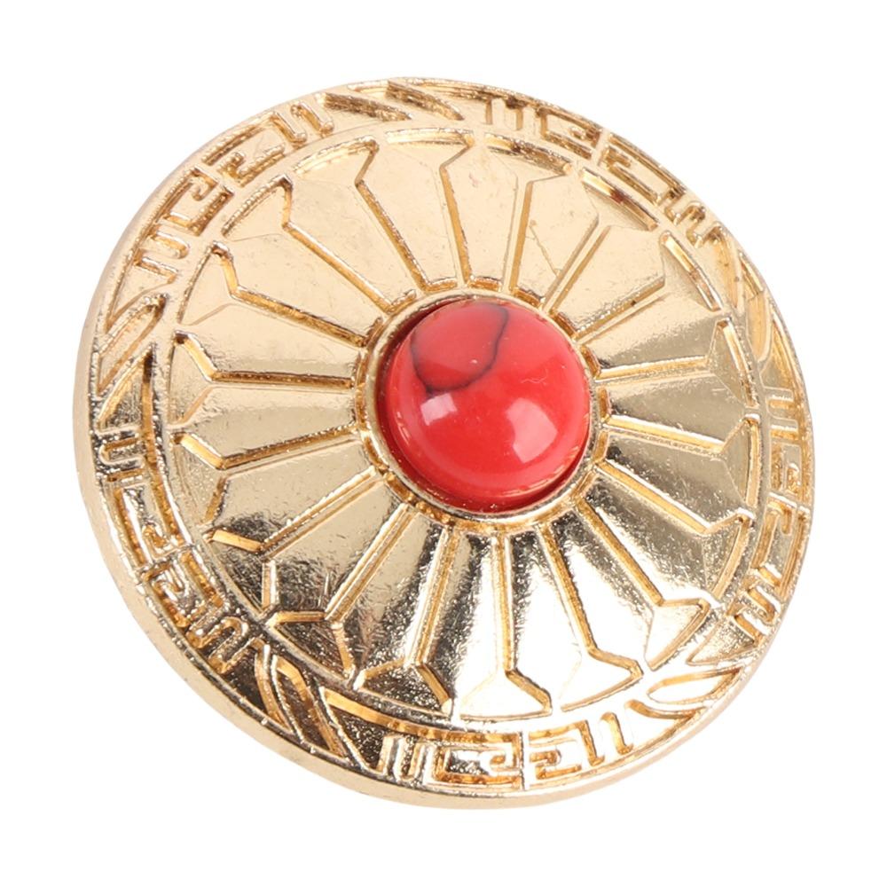 10PCS 30MM Screw Back Button Red Turquoise 8MM Screws Metal Concho Gold Flower Metal Turquoise Button Purse Craft