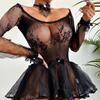 Women' Fashion Suspenders Strap Sexy Gauze Perspective Nightdress Underwear