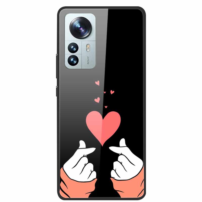 Чехлы из закаленного стекла для Xiaomi 12T 5G Чехол Жесткая задняя крышка телефона для Xiaomi 12T Pro Защитные корпуса Mi 12 T 12TPro 2022 Крутые