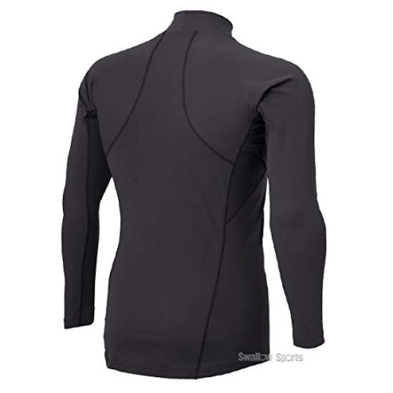 DESCENT Baseball High Neck Long Sleeve Size Undershirt, Black, S, STD-770