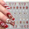 Рождественские наклейки для ногтей, самоклеящиеся наклейки для дизайна ногтей, Рождество, Санта, лось, снежный колокольчик, крутой дизайн, Рождество