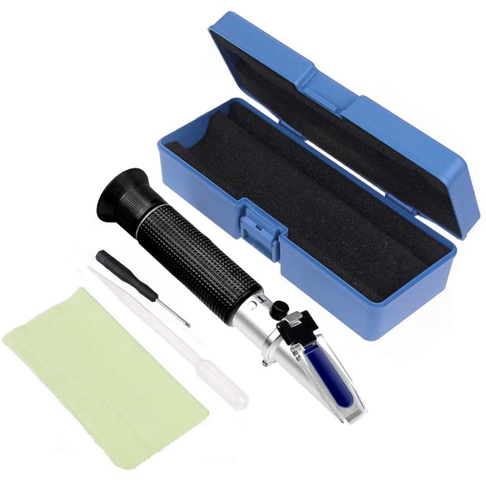 0-10% Salinity Refractometer ATC Handheld Refractometer 1.000-1.070SG Optical Salometer Salt Tester for Seawater Aquaculture