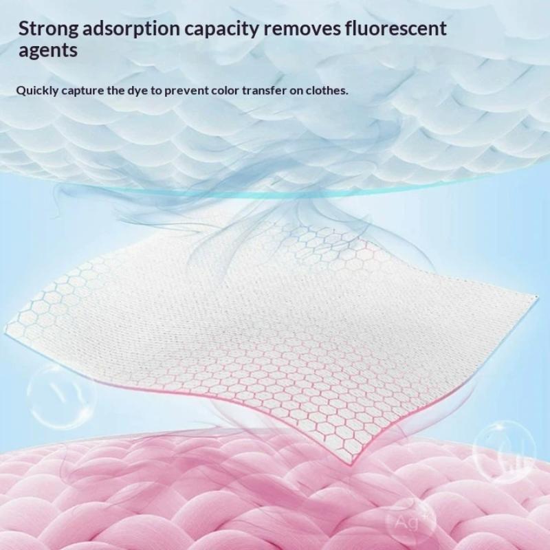 30/50/100Pcs Laundry Color Absorbing Paper Anti Dyeing Color Catcher Sheets For Washing Machine