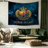 Custom Name Djurgardens IF Printed Tapestry – Wall Hanging for Bedrooms, Dorms, and Home Decor