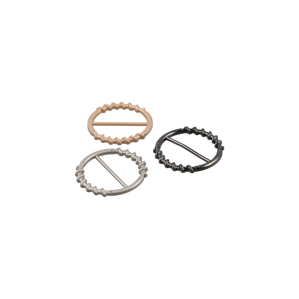 Hijab Scarf Clip Clothing Corner Knotted Buckles Round Metal Scarf Buckle Girls