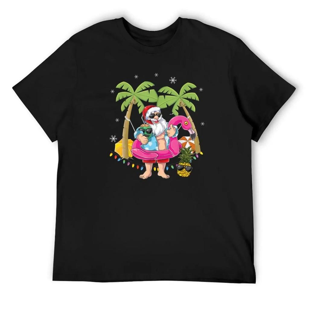 РОЖДЕСТВО В ИЮЛЕ Летнее Рождественское Украшение Мужская Женская Детская Футболка летний топ мужская одежда мужская футболка