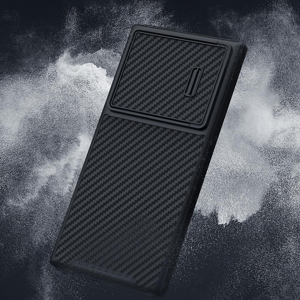 Черный защитный чехол Nillkin для Samsung Galaxy S23 Ultra - защитный чехол для камеры из синтетического волокна