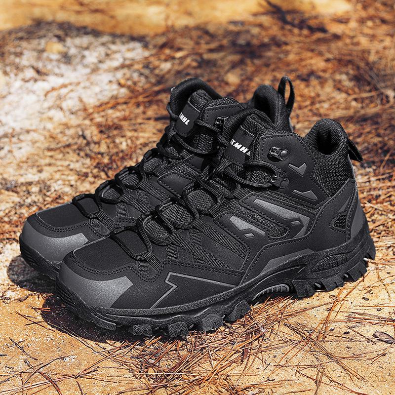 Большой размер высокие кроссовки для хайкинга дышащие дорожные кроссовки для хайкинга нескользящие и износостойкие обувь для активного отдыха