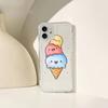 Cute Ice Cream Phone Case For Iphone 11 12 13 14 Pro Max 7 8 Plus X Xr Xs Max Se 2020 Mini Transparent Case