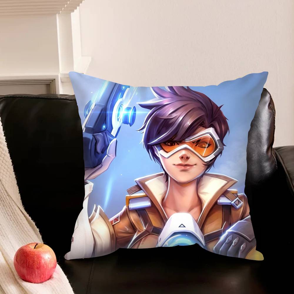 Поп G-Игра O-Overwatch-H Наволочка Для Дивана Комнаты Офиса Декор Печатный Защитный Чехол На Подушку Подарок На День Святого Валентина Индивидуальный