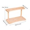 2 Tier Desktop Organizer for Makeup And Spice Rack Display In Dorm Living Room