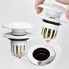 Easy To Use Press Rebound Drain Plug Universal Wash Basin Filter  for Bathroom Wash Basin