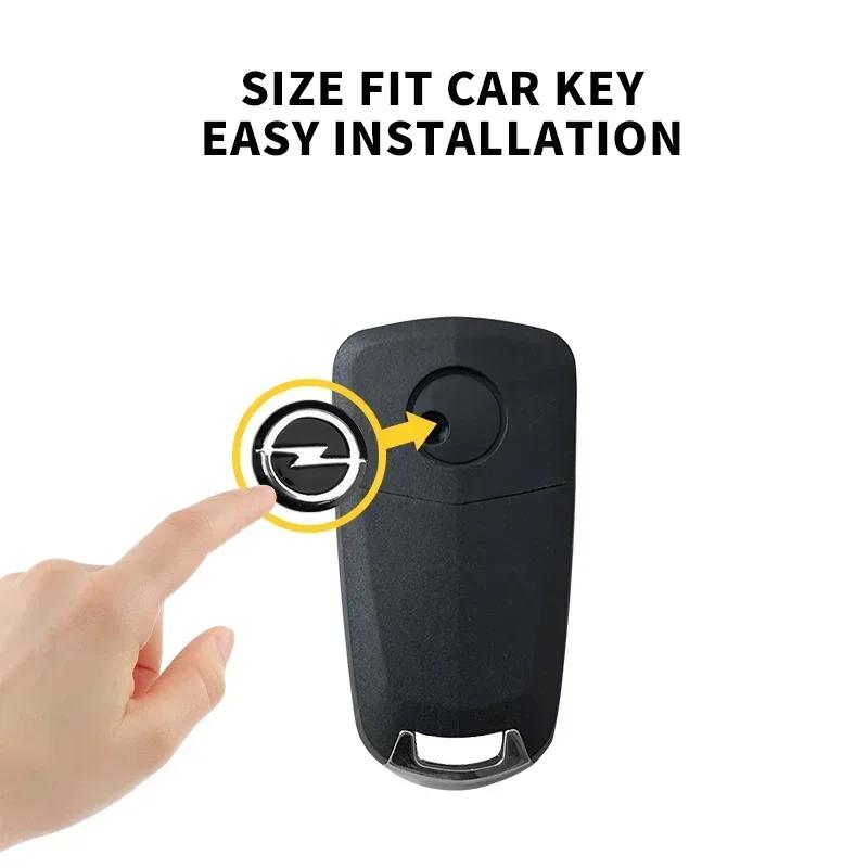 New 14mm Car Remote Key Sticker Aluminum Emblem Decoration Decal For Opel Astra Insignia Corsa Zafira Meriva Mokka Vivaro Vectra
