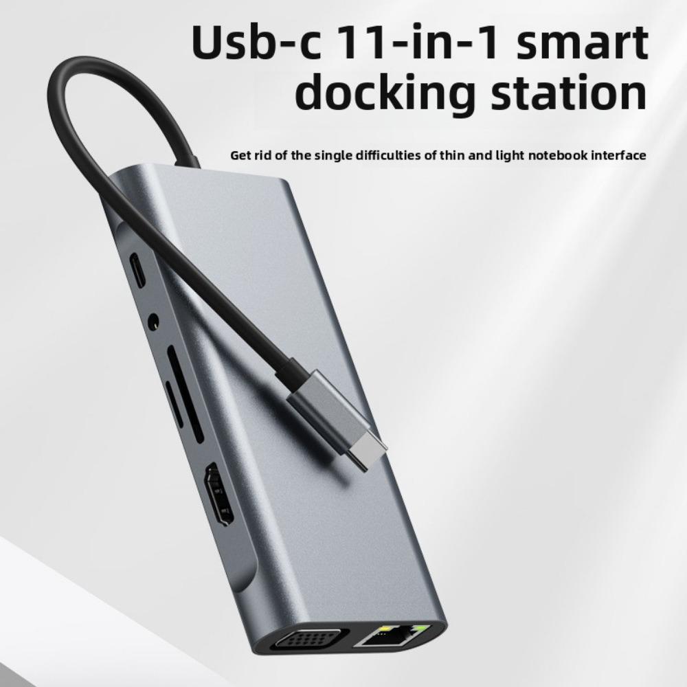 11 в 1 USB C Hub многопортовый адаптер для MacBook Pro Air с HDMI VGA Ethernet USB 3.0 портами док-станция для ноутбука