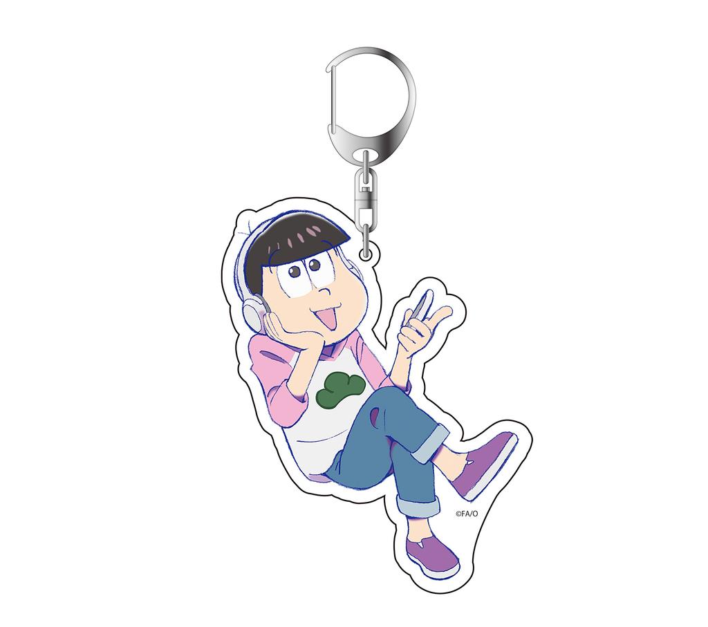 Todomatsu Acrylic Keychain Raglan Osomatsu-san Vol.2