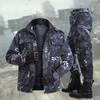 2 Pcs/Set Outdoor Suit Snap-fastener Cuff Windproof Long Pants Multi Pockets Camouflage Climbing Suit for Adult